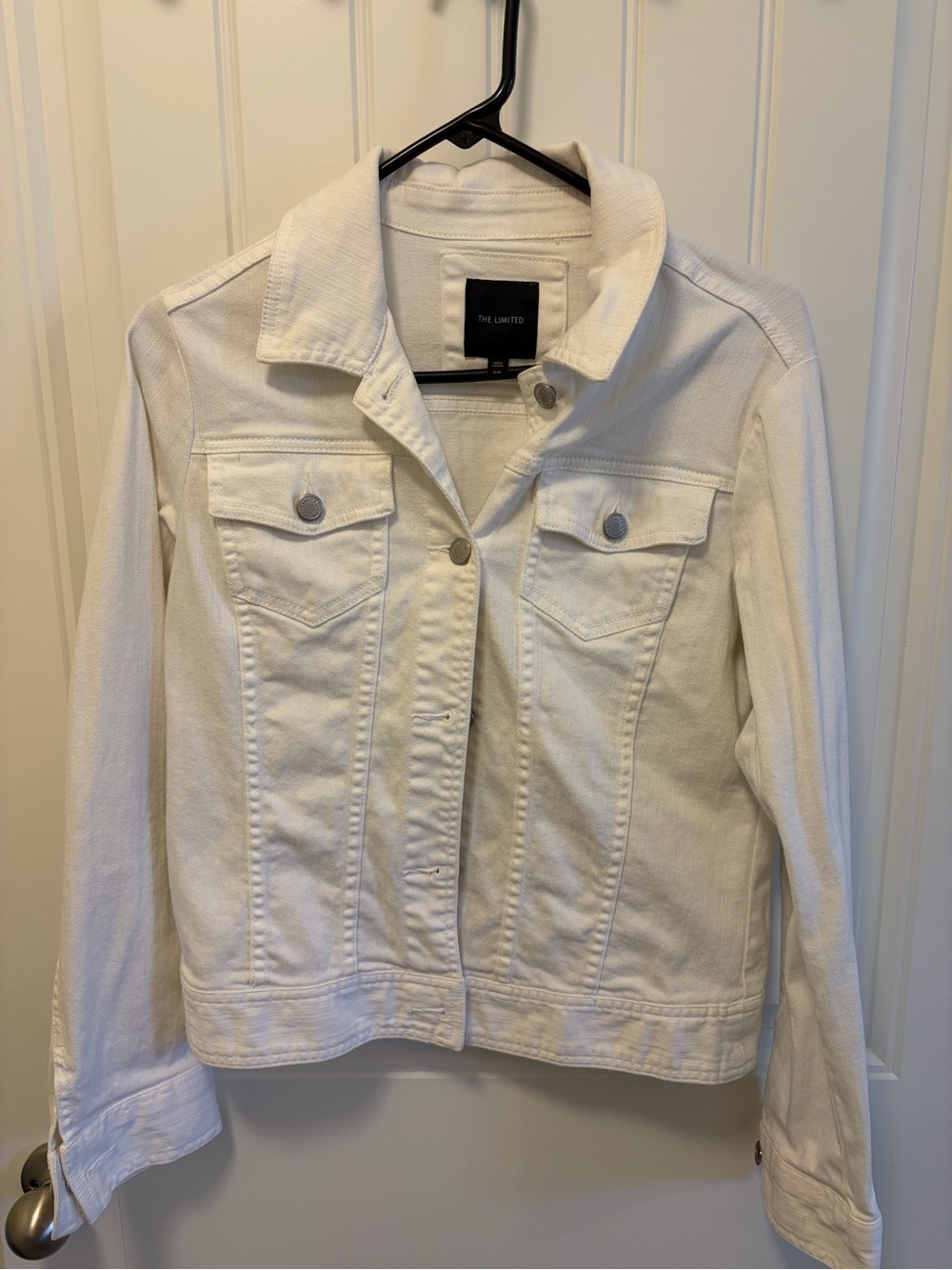 The Limited White Jean Jacket - Women's Button-Front Trucker